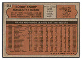 1972 Topps Baseball #664 Bobby Knoop Royals NR-MT 476666