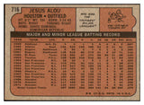 1972 Topps Baseball #716 Jesus Alou Astros NR-MT 476676