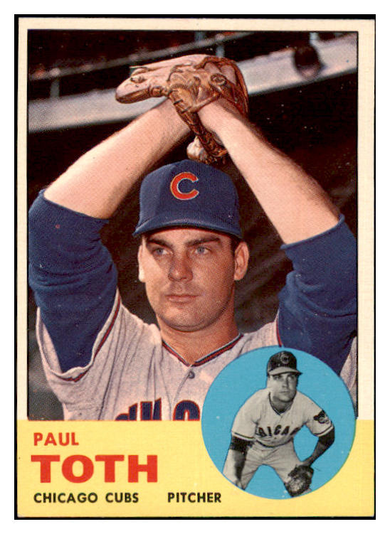1963 Topps Baseball #489 Paul Toth Cubs EX 476689