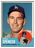 1963 Topps Baseball #502 Daryl Spencer Dodgers EX 476691