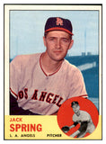 1963 Topps Baseball #572 Jack Spring Angels EX 476694