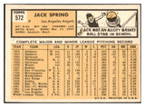 1963 Topps Baseball #572 Jack Spring Angels EX 476694