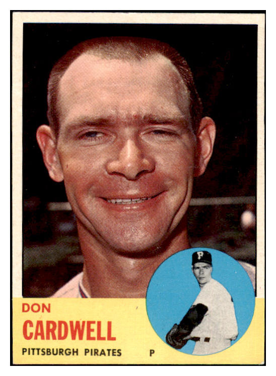 1963 Topps Baseball #575 Don Cardwell Pirates EX 476695