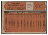 1972 Topps Baseball #733 Jim Ray Hart Giants EX-MT 476699