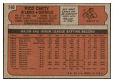 1972 Topps Baseball #740 Rico Carty Braves EX-MT 476705