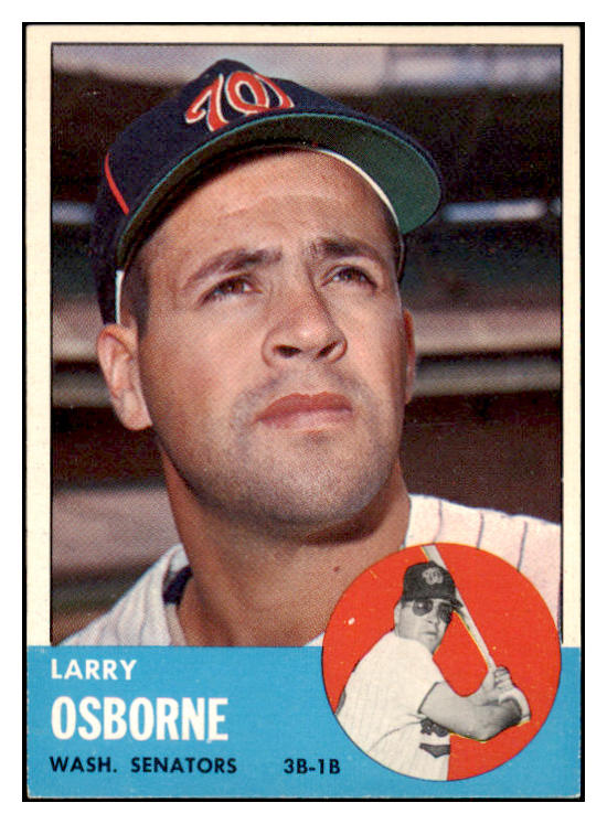 1963 Topps Baseball #514 Larry Osborne Senators EX-MT 476709