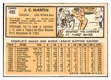 1963 Topps Baseball #499 J.C. Martin White Sox EX-MT 476710