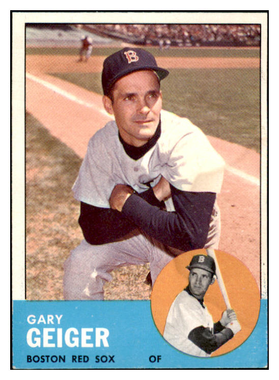 1963 Topps Baseball #513 Gary Geiger Red Sox EX 476711