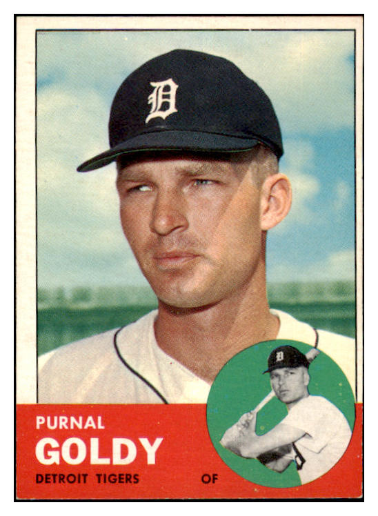 1963 Topps Baseball #516 Purnal Goldy Tigers EX 476712