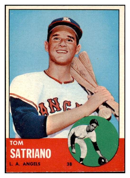 1963 Topps Baseball #548 Tom Satriano Angels EX-MT 476725