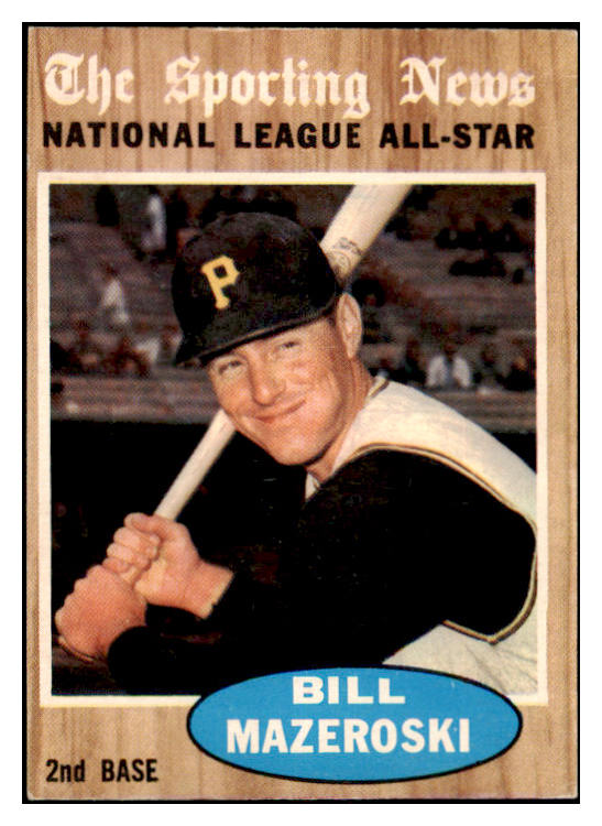 1962 Topps Baseball #391 Bill Mazeroski A.S. Pirates EX-MT 476736