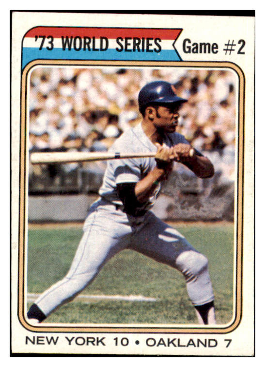 1974 Topps Baseball #473 World Series Game 2 Willie Mays EX-MT 476748