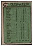 1974 Topps Baseball #473 World Series Game 2 Willie Mays EX-MT 476748
