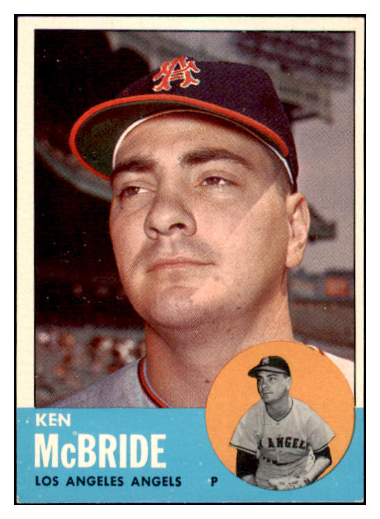 1963 Topps Baseball #510 Ken McBride Angels EX 476766