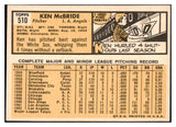 1963 Topps Baseball #510 Ken McBride Angels EX 476766