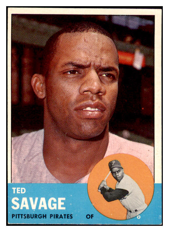 1963 Topps Baseball #508 Ted Savage Pirates EX 476767
