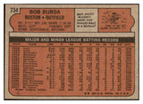 1972 Topps Baseball #734 Bob Burda Red Sox NR-MT 476772