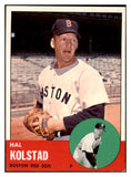 1963 Topps Baseball #574 Hal Kolstad Red Sox EX 476776