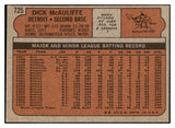 1972 Topps Baseball #725 Dick McAuliffe Tigers EX-MT 476792