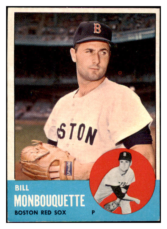 1963 Topps Baseball #480 Bill Monbouquette Red Sox EX 476795