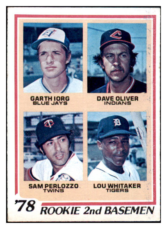 1978 Topps Baseball #704 Lou Whitaker Tigers EX 476801