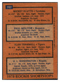 1978 Topps Baseball #707 Paul Molitor Brewers EX 476802