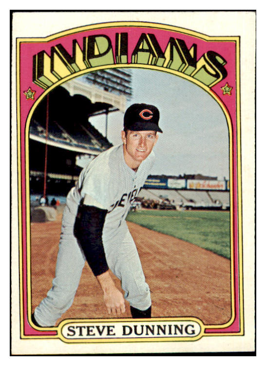 1972 Topps Baseball #658 Steve Dunning Indians EX-MT 476825