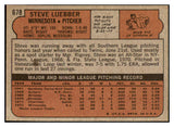 1972 Topps Baseball #678 Steve Luebber Twins EX-MT 476829