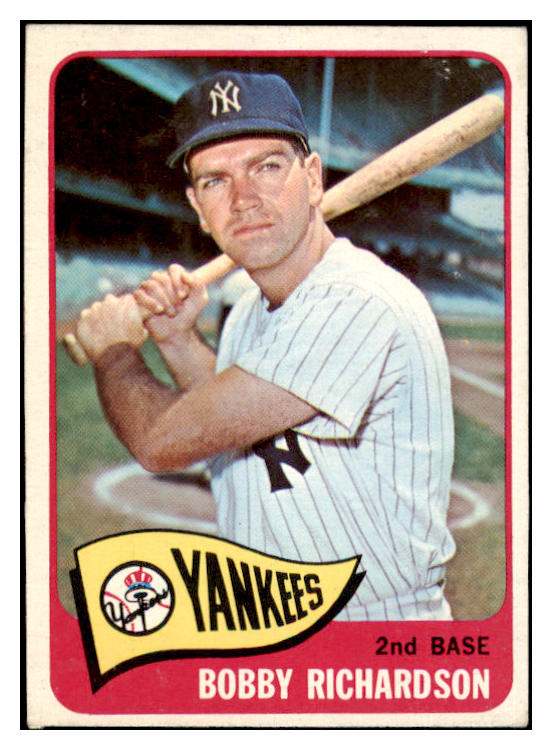 1965 Topps Baseball #115 Bobby Richardson Yankees EX 476850