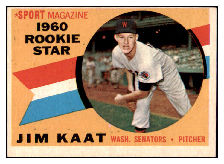 1960 Topps Baseball #136 Jim Kaat Senators EX 476855