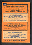 1978 Topps Baseball #703 Jack Morris Tigers EX-MT 476861