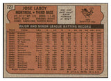 1972 Topps Baseball #727 Jose Laboy Expos NR-MT 476869
