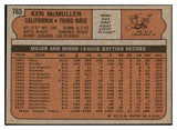 1972 Topps Baseball #765 Ken McMullen Angels EX-MT 476874