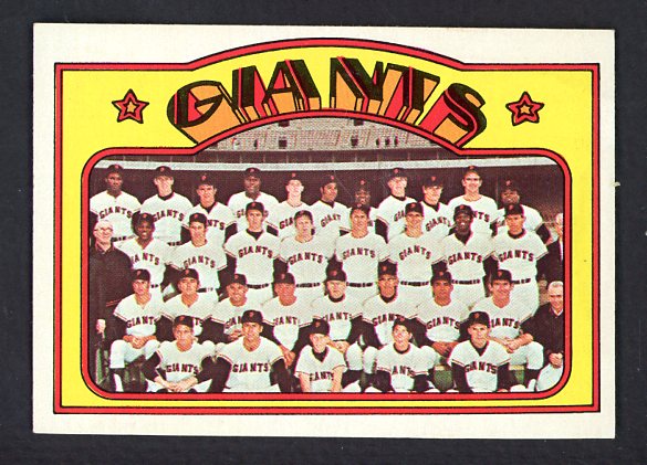 1972 Topps Baseball #771 San Francisco Giants Team NR-MT 476898