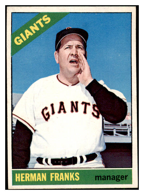 1966 Topps Baseball #537 Herman Franks Giants EX-MT 476971