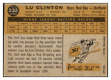 1960 Topps Baseball #533 Lou Clinton Red Sox EX 476992