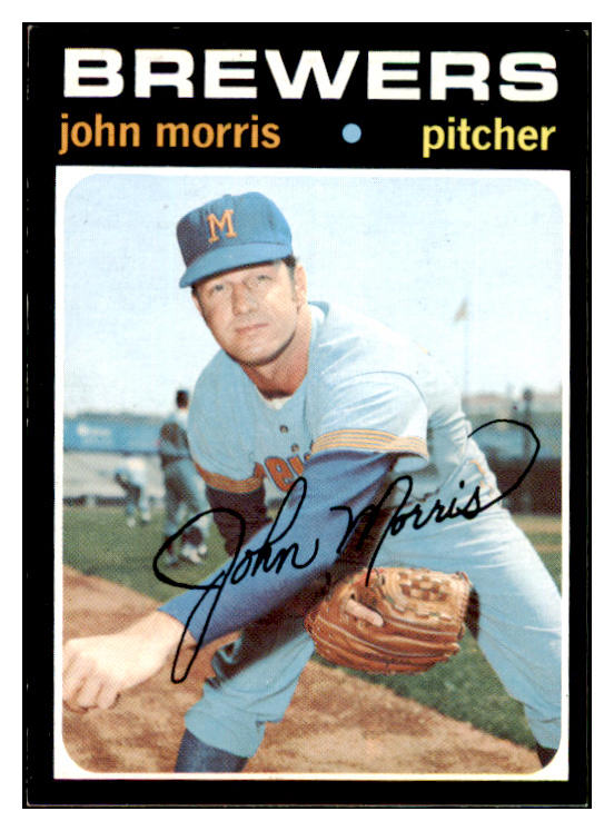 1971 Topps Baseball #721 John Morris Brewers EX+/EX-MT 477041