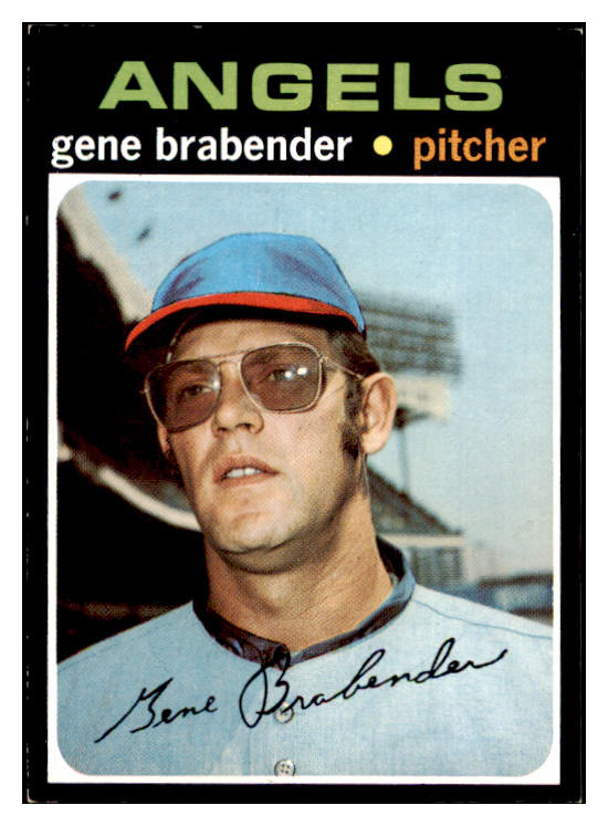1971 Topps Baseball #666 Gene Brabender Angels EX+/EX-MT 477054