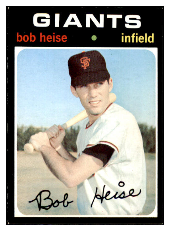 1971 Topps Baseball #691 Bob Heise Giants VG-EX 477068