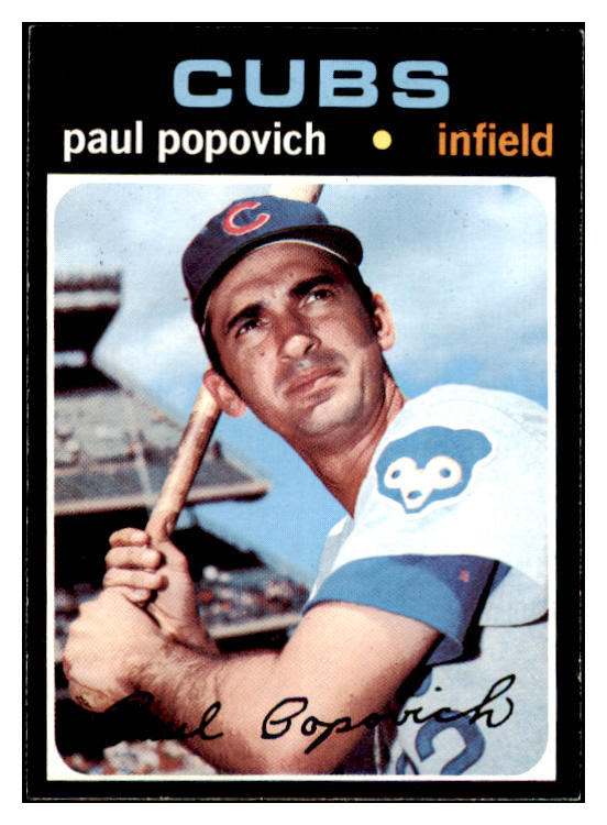 1971 Topps Baseball #726 Paul Popovich Cubs EX-MT 477083