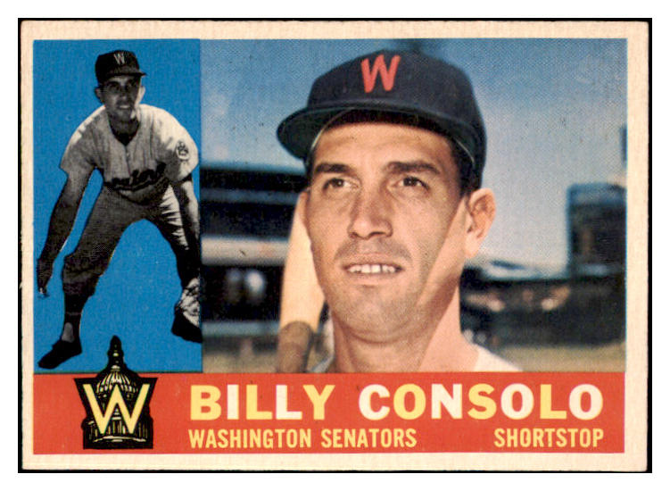 1960 Topps Baseball #508 Billy Consolo Senators EX-MT 477095