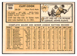 1963 Topps Baseball #566 Cliff Cook Mets NR-MT 477134