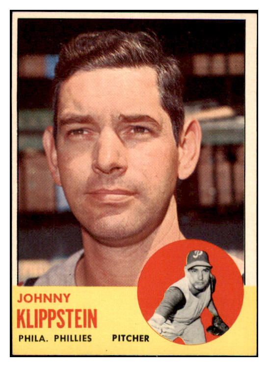 1963 Topps Baseball #571 Johnny Klippstein Phillies NR-MT 477137