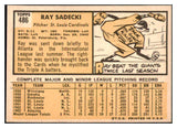 1963 Topps Baseball #486 Ray Sadecki Cardinals NR-MT 477142