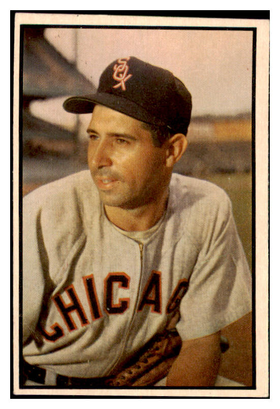 1953 Bowman Color Baseball #137 Sam Dente White Sox VG 477149