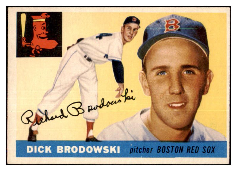 1955 Topps Baseball #171 Dick Brodowski Red Sox EX-MT 477161