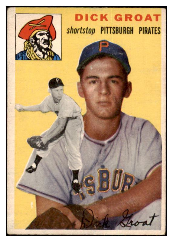 1954 Topps Baseball #043 Dick Groat Pirates EX 477164