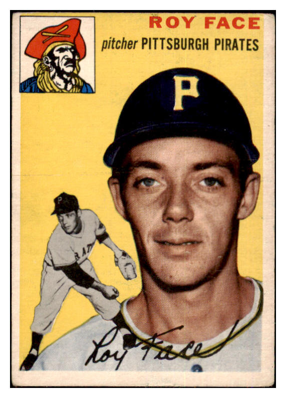 1954 Topps Baseball #087 Roy Face Pirates VG 477179