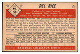 1953 Bowman Color Baseball #053 Del Rice Cardinals EX+/EX-MT 477205