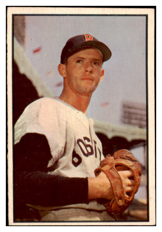 1953 Bowman Color Baseball #035 Maury McDermott Red Sox EX-MT 477233